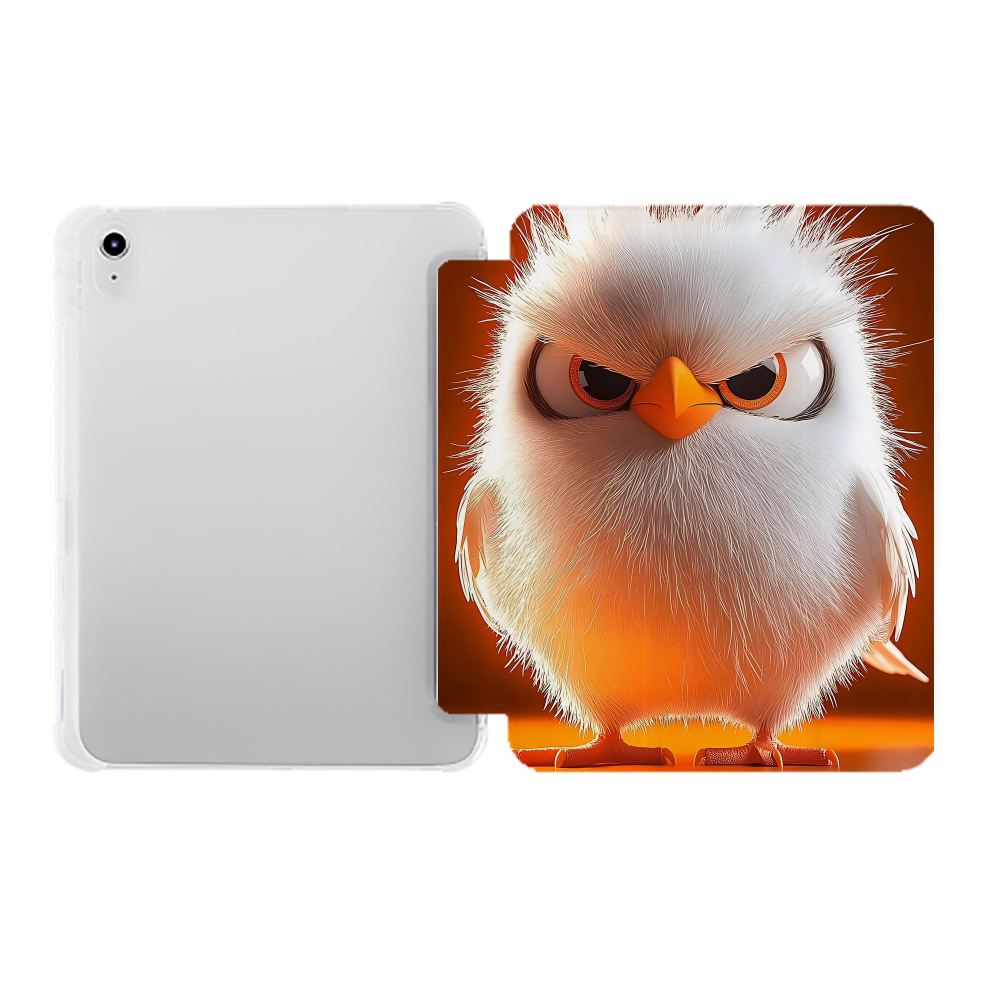 （画像用） Angry Birds アングリーバード IPad ケース ペン収納付き 三つ折りスタンド PUレザー×シリコン 対応機種9.5/10.5/10.9インチ